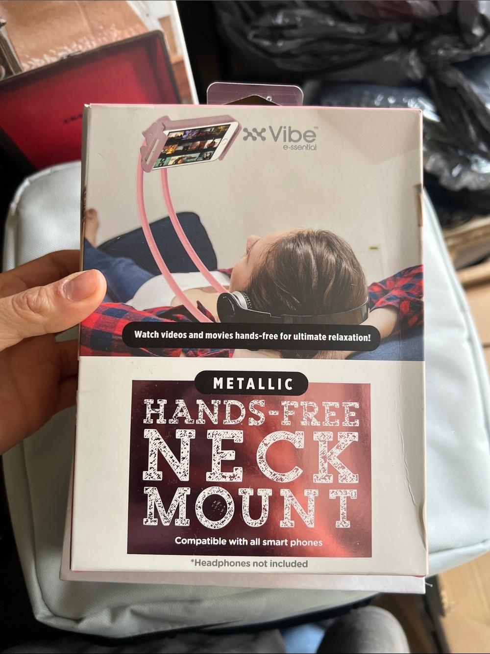 Vibe Metallic Hands-Free Neck Mount - Pink